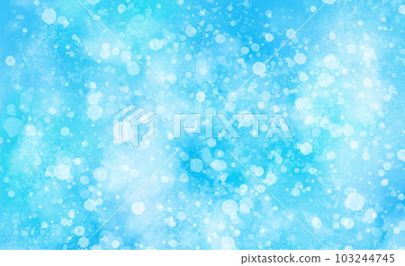Cool watercolor background illustration like water bubbles or snow Cool watercolor background illustration like water bubbles or snow 103244745