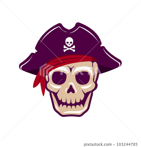 Pirate skull mark (skull) vector illustration 103244785