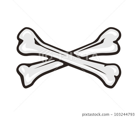 海盜/骷髏標記(交叉骨)矢量圖 海盜/骷髏標記(交叉骨)矢量圖 103244793