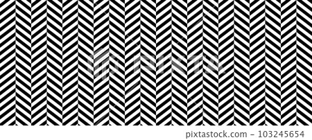 Herringbone seamless pattern. Black and white chevron background. Repeating zigzag texture. Textile or fabric print design swatch. Vector wallpaper Herringbone seamless pattern. Black and white chevron background. Repeating zigzag texture. Textile or fabric print design swatch. Vector wallpaper 103245654