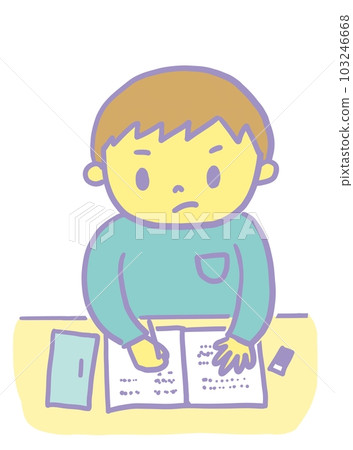 努力學習的男孩 努力學習的男孩 103246668