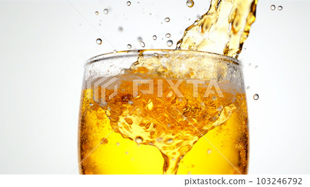 Chilled golden draft beer Fine foam Generative AI Chilled golden draft beer Fine foam Generative AI 103246792