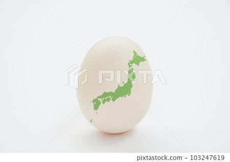 Egg and Japan map dot 103247619