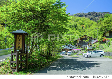 Fresh green gaga hot springs Fresh green gaga hot springs 103247816