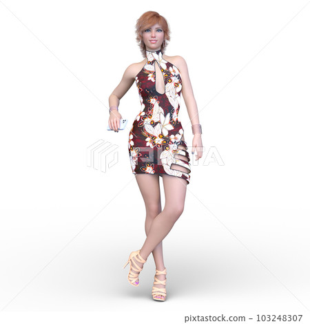 一個迷你裙的女人 103248307