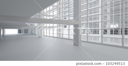 Luxury white abstract architectural minimalistic background. Contemporary showroom. Modern exhibition stand. Empty gallery. Backlight. Polygonal Graphic Design. 3D illustration and rendering. Luxury white abstract architectural minimalistic background. Contemporary showroom. Modern exhibition stand. Empty gallery. Backlight. Polygonal Graphic Design. 3D illustration and rendering. 103249513