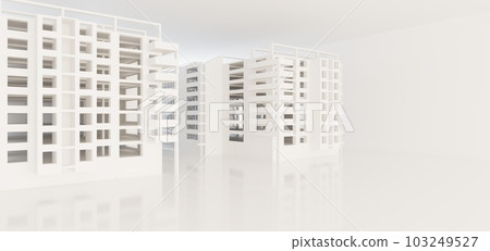 Luxury white abstract architectural minimalistic background. Contemporary showroom. Modern exhibition stand. Empty gallery. Backlight. Polygonal Graphic Design. 3D illustration and rendering. Luxury white abstract architectural minimalistic background. Contemporary showroom. Modern exhibition stand. Empty gallery. Backlight. Polygonal Graphic Design. 3D illustration and rendering. 103249527