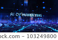 AI of Marketing - businessman working with virtual reality at office. 103249800