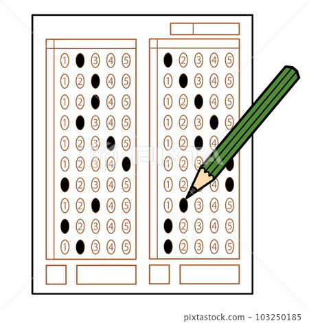 fill in the mark sheet with a pencil 103250185