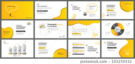 Presentation and slide layout background. Design yellow color summer theme template. Use for keynote, presentation, slide, leaflet, advertising, template. Presentation and slide layout background. Design yellow color summer theme template. Use for keynote, presentation, slide, leaflet, advertising, template. 103250332