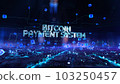 Bitcoin Payment System - businessman working with virtual reality at office. 103250457