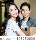 AI-generated beautiful man/beautiful couple moving 103250839