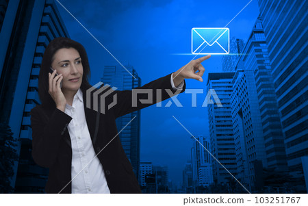 Business contact us online concept Business contact us online concept 103251767