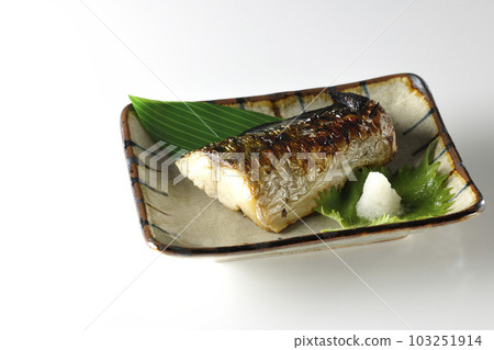 白底鹽烤青花魚圖片 白底鹽烤青花魚圖片 103251914