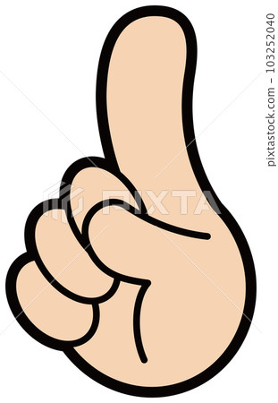 Raise your index finger point highly recommended 103252040