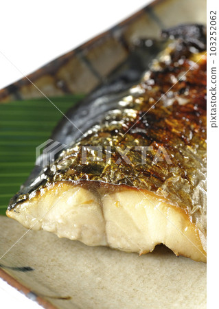 白底鹽烤青花魚圖片 103252062