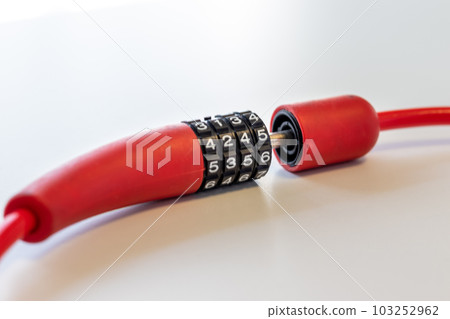 Dial type wire lock for crime prevention Dial type wire lock for crime prevention 103252962