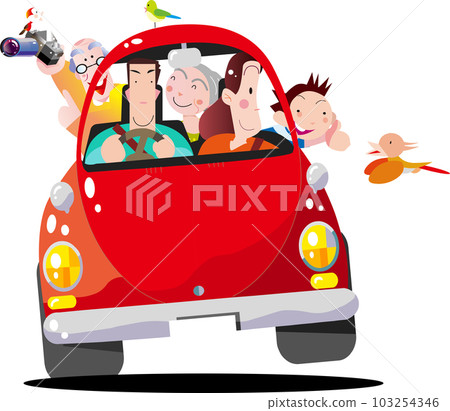 family drive holiday 103254346