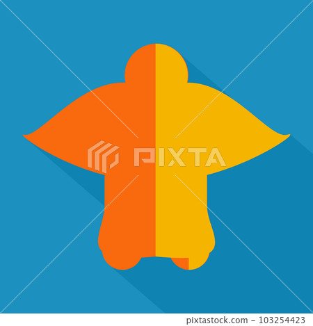 Angel figure on blue background 103254423