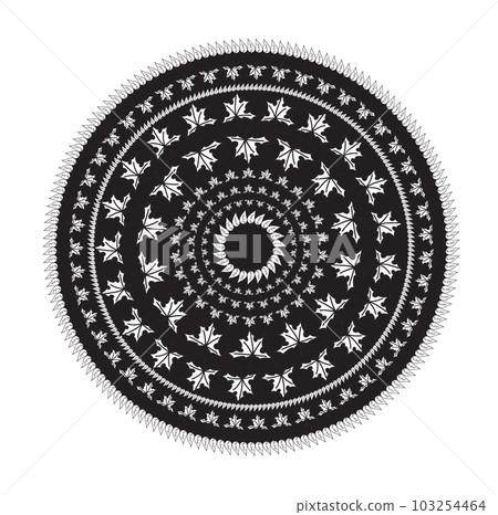 Ornament black mandala. Ornament black mandala. 103254464