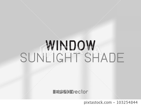 window sunlight shade on light wall room 103254844