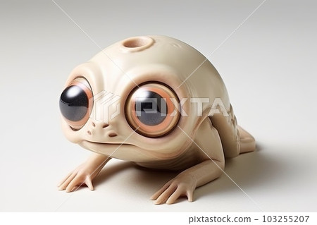 Alien pet that can shape - shift into various household objects, causing hilarious and perplexing situations for its human owner illustration generative ai 103255207