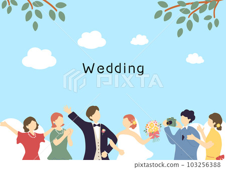 wedding blue sky background wedding blue sky background 103256388