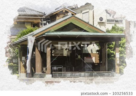 佐賀縣嬉野市水彩風格的嬉野溫泉湯宿廣場 103256533