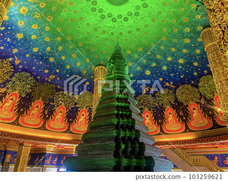 Unique Temple Wat Pak Nam Phasi Charoen in Bangkok, Thailand Unique Temple Wat Pak Nam Phasi Charoen in Bangkok, Thailand 103259621