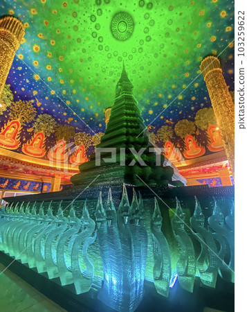 Unique Temple Wat Pak Nam Phasi Charoen in Bangkok, Thailand Unique Temple Wat Pak Nam Phasi Charoen in Bangkok, Thailand 103259622