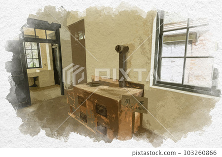 水彩風格的長崎哥拉巴花園舊 Alt House 廚房 長崎縣長崎市 103260866