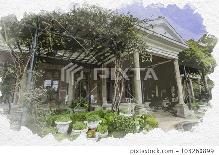 水彩風格的長崎格洛巴花園舊 Alt House 長崎縣長崎市 103260899