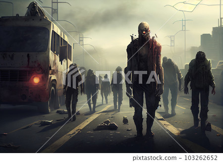 Zombie Apocalypse . Generate Ai. 103262652