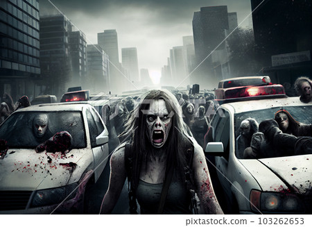 Zombie Apocalypse . Generate Ai. 103262653