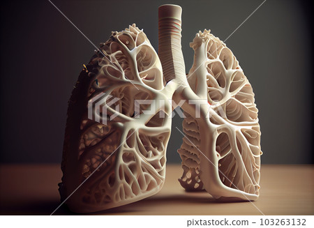 Human Lung model illness, Lung cancer and lung disease. Generate Ai. Human Lung model illness, Lung cancer and lung disease. Generate Ai. 103263132