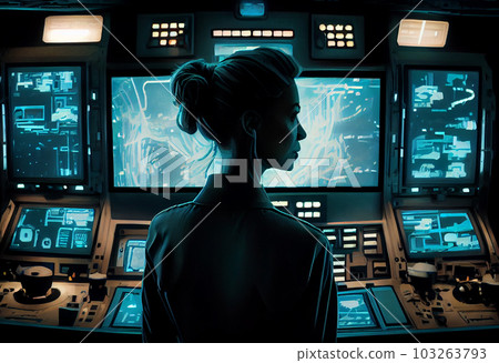 Captain stood on the bridge of the spaceship. Generate Ai. Captain stood on the bridge of the spaceship. Generate Ai. 103263793