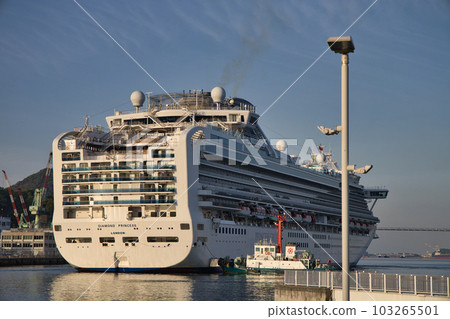 Diamond Princess docked at Matsugae, Nagasaki Port 103265501