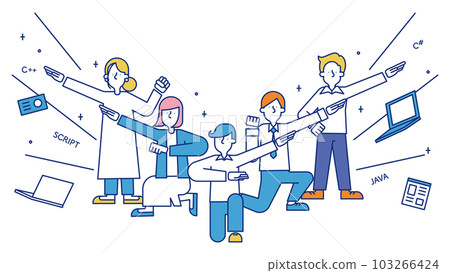 Men and women who find jobs as IT engineers 103266424