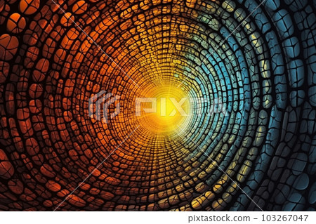 Generative ai. Abstract geometry pattern background, 103267047
