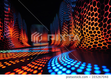 Generative ai. Abstract geometry pattern background, 103267048