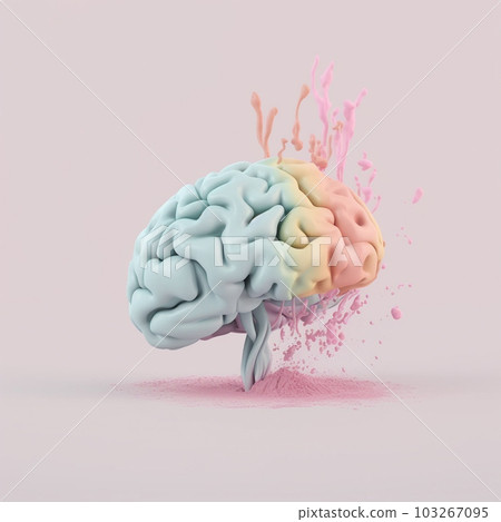 Generative Ai illustration. Medically accurate illustration,the brain 103267095