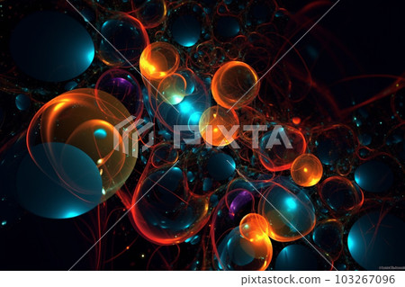 Generative ai. Abstract geometry pattern background, 103267096