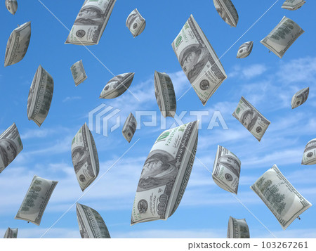 Inflated dollar concept Inflated dollar concept 103267261