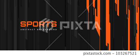 Modern sports banner design with vertical orange and grey lines. Abstract sports background. Modern sports banner design with vertical orange and grey lines. Abstract sports background. 103267521