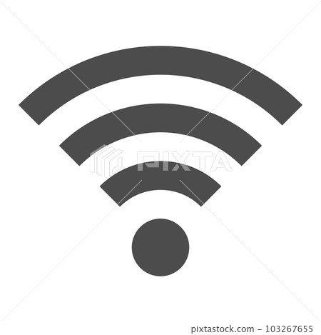 Wi-Fi mark simple vector icon illustration Wi-Fi mark simple vector icon illustration 103267655