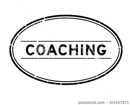 Grunge black coaching word oval rubber seal stamp on white background Grunge black coaching word oval rubber seal stamp on white background 103267871
