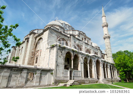 Sehzade Mosque, a 16th century Ottoman mosque commissioned by Suleiman the Magnificent, Fatih district, Istanbul, Turkey 103268361