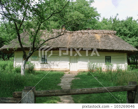 At the Museum of Folk Architecture and Everyday Life of the Middle Dnieper region, visitors can explore a traditional Ukrainian house from the past. At the Museum of Folk Architecture and Everyday Life of the Middle Dnieper region, visitors can explore a traditional Ukrainian house from the past. 103269046