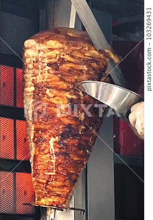 kebab meat cut kebab meat cut 103269431