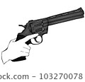 don't put your finger on the gun trigger 103270078